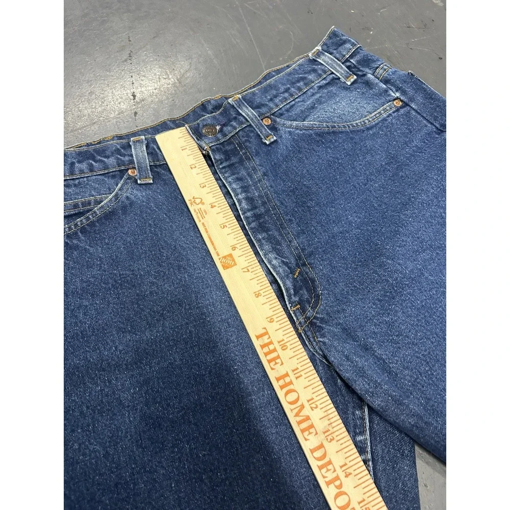 Vintage Levis 517 Bootcut Jeans Blue Mens 36x29 Orange Tab Straight Work USA 90s